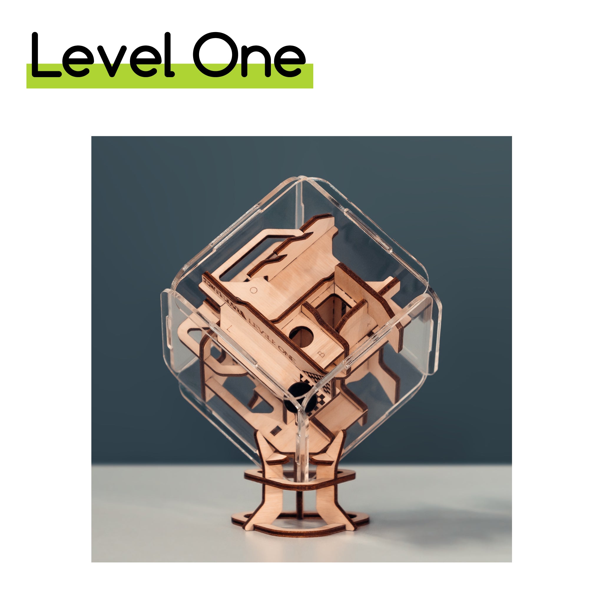 Intrism Mini 3D木製パズル 大人向け 挑戦的な大理石の迷路パズルゲーム 頭の体操ギフト 6インチキューブパズルボックス 130ピース付き 米国製 並行輸入品 Intrism Pro | 3D Wooden Puzzle for Adults