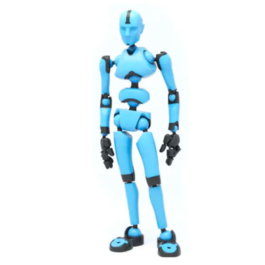 BiCOLOR: White Frost Stickybones | Poseable Magnetic Human