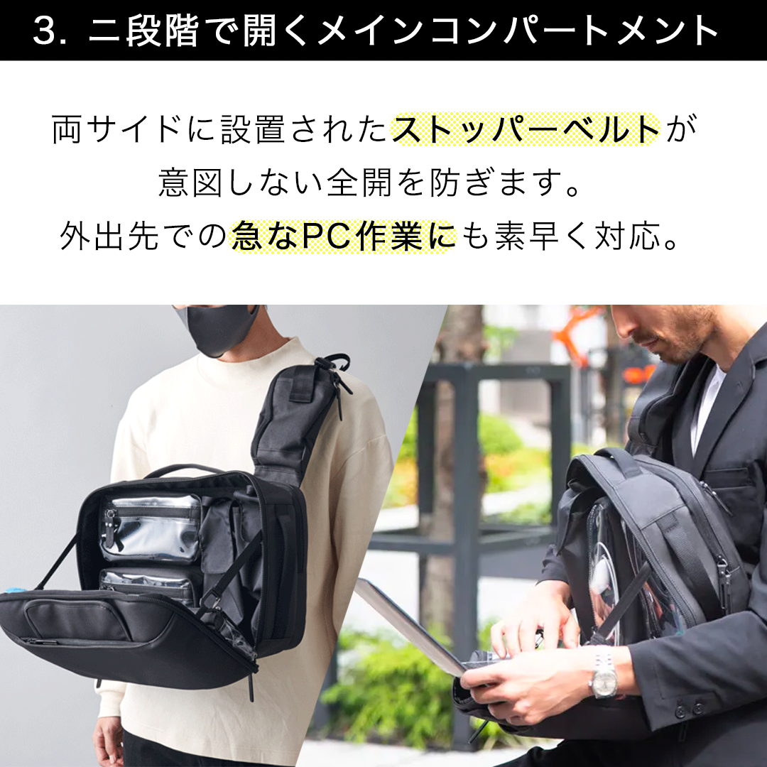 多機能3wayバッグ「VOLVE」 VOLVE (ヴォルヴ)】送料無料|3wayガジェット収納バッグ